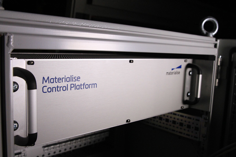 Close-up view of Materialise Control Platform