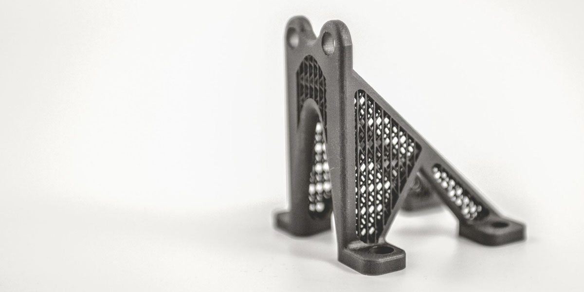 Metal 3D-printed part with cellular structure
