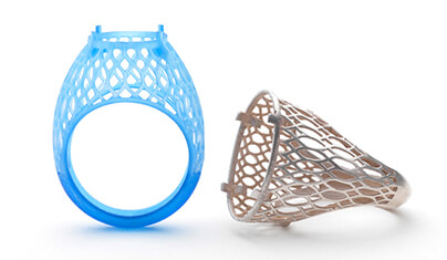  3D-printed ring printed by Immaculate Creations 