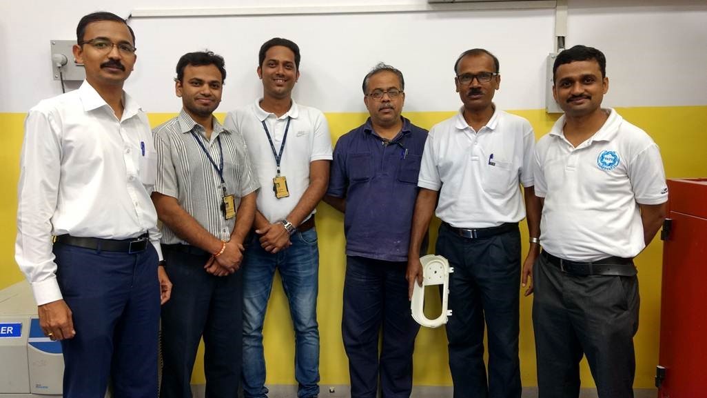 Tata Motors team Hemkant Yeole, Dinesh Sharma, Aniket Shivgan, Vinayak Bhate, Shivaji Salunkhe and Nilesh Gawande