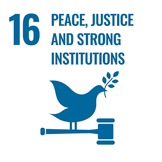 Sustainable Development Goal 16 - Peace, justice and strong institutions
