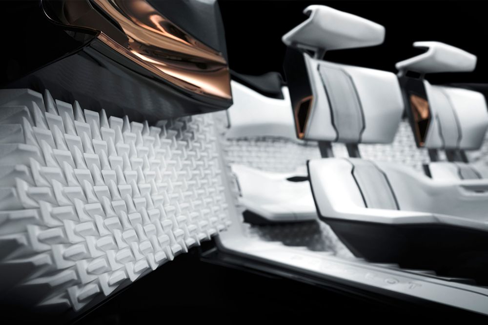 Acoustic Interiors (PA 12) for the PEUGEOT FRACTAL Concept Car