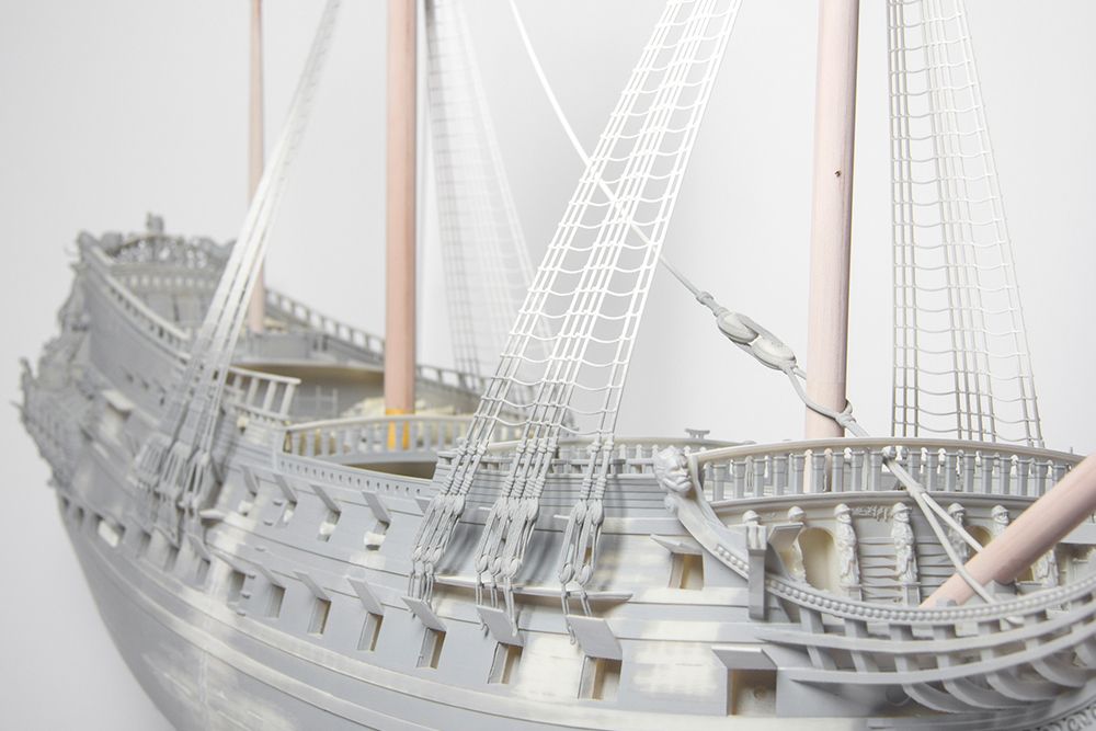 1,5 Meter langes Modell der Galleone 'Seven Provinces' (ProtoGen White) - Designed by & designshop - © Femke Poort