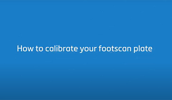 How to Calibrate Your footscan Plate