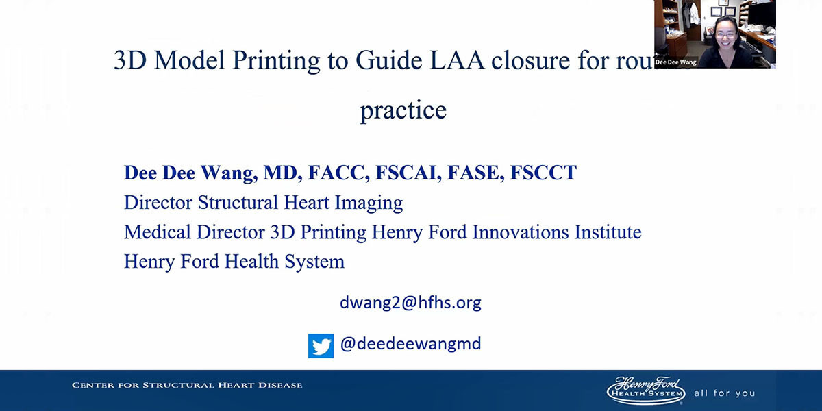 LAA Closure: Pre-procedural Planning and Imaging - Dee Dee Wang