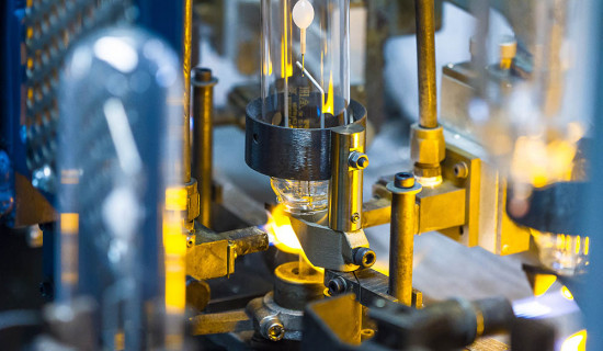 3D printed lamp holder bracket on Signify production line
