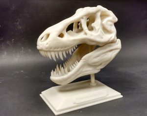 SLA model of a T. Rex printed by Realize
